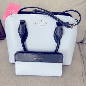 Kate Spade small satchel purse and wallet . Brand new